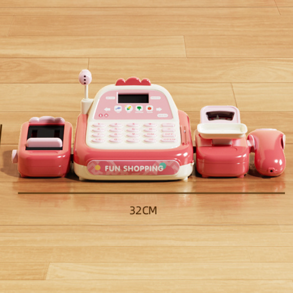 Interactive Toy Cash Register with Calculator and Intercom
