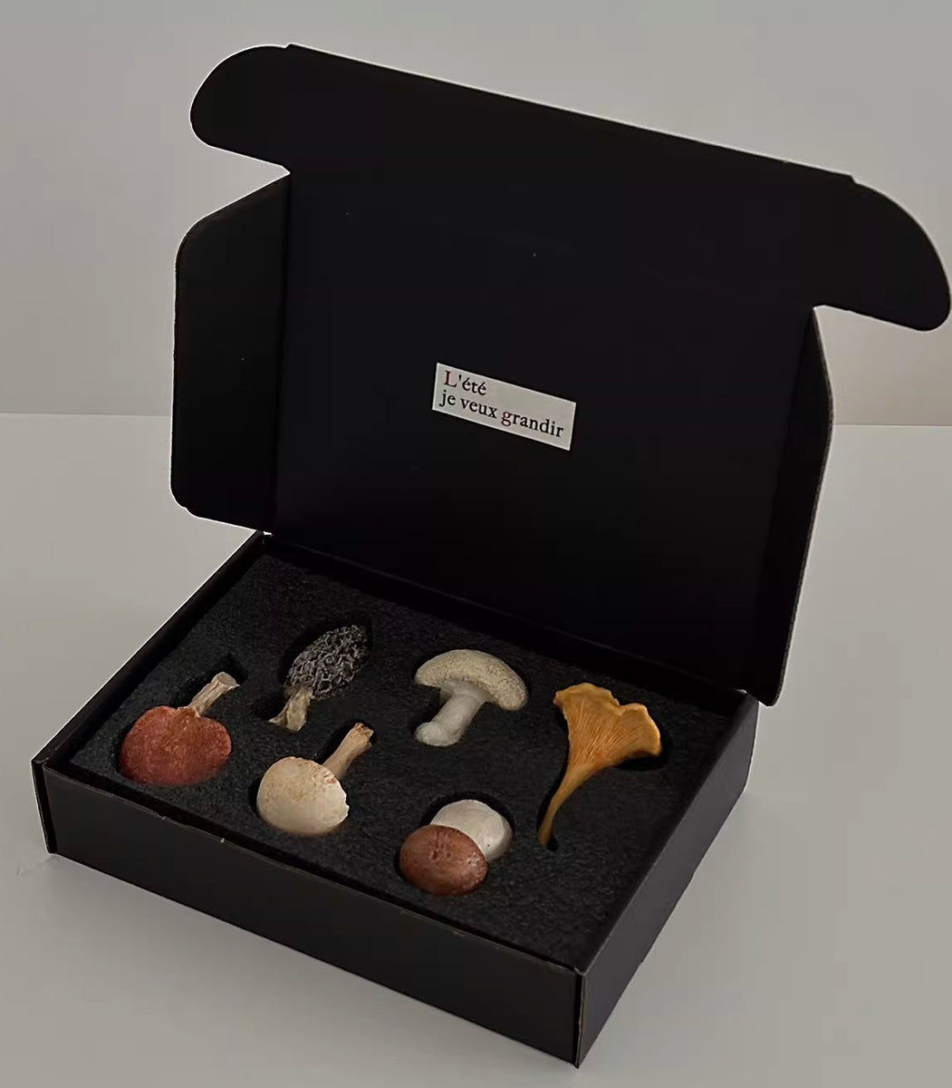 Hand-Painted Mushroom Resin Chopstick Rest