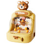 Toy basketball arcade machine with bear design
