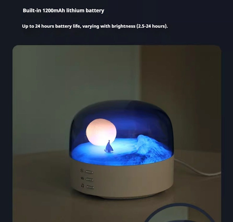 Three-Color Desktop Night Light and Ornament