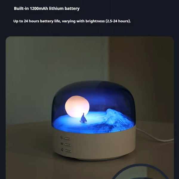 Three-Color Desktop Night Light and Ornament
