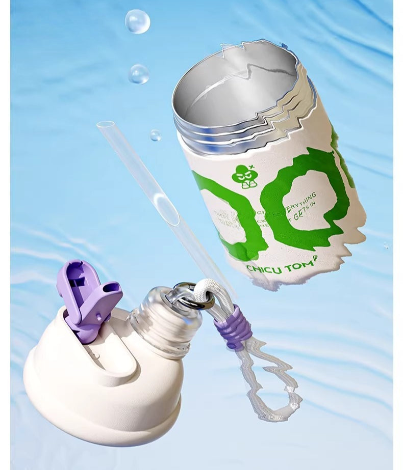 Dual-Sip Insulated Travel Tumbler