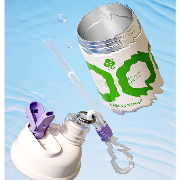 Dual-Sip Insulated Travel Tumbler