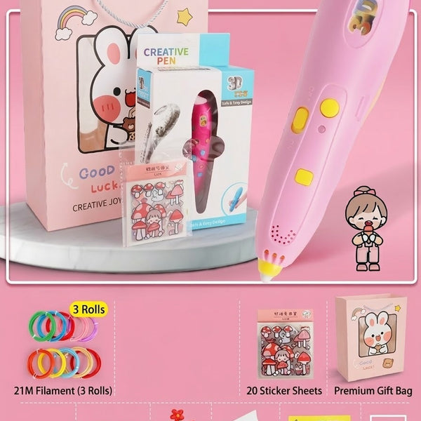 Wireless Low-Temperature 3D Printing Pen for Kids