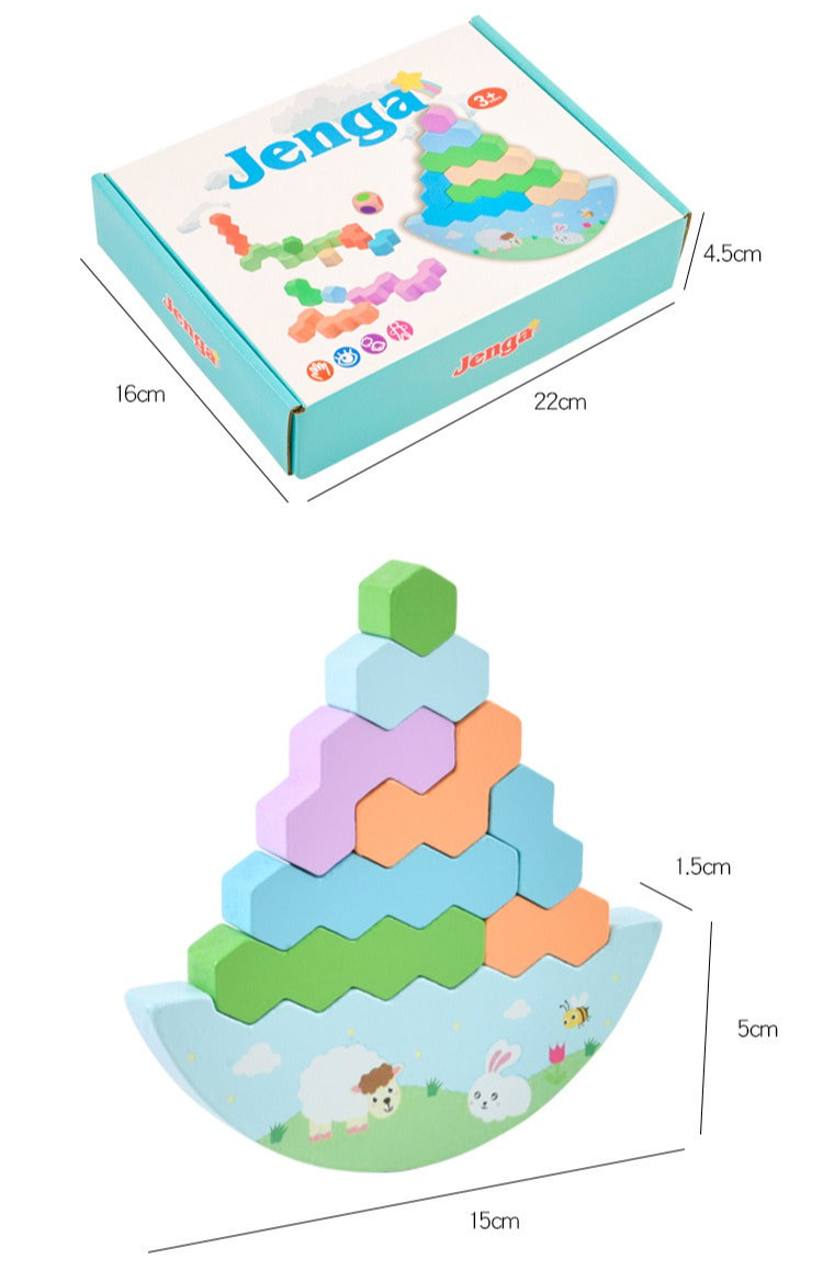 The Wobble & Stack Wooden Balance Challenge