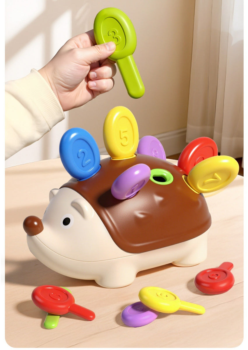 Fine Motor Hedgehog Peg Toy