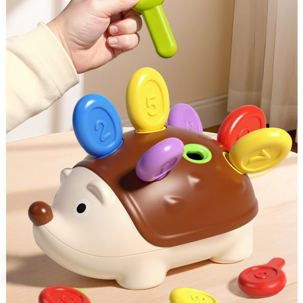 Fine Motor Hedgehog Peg Toy