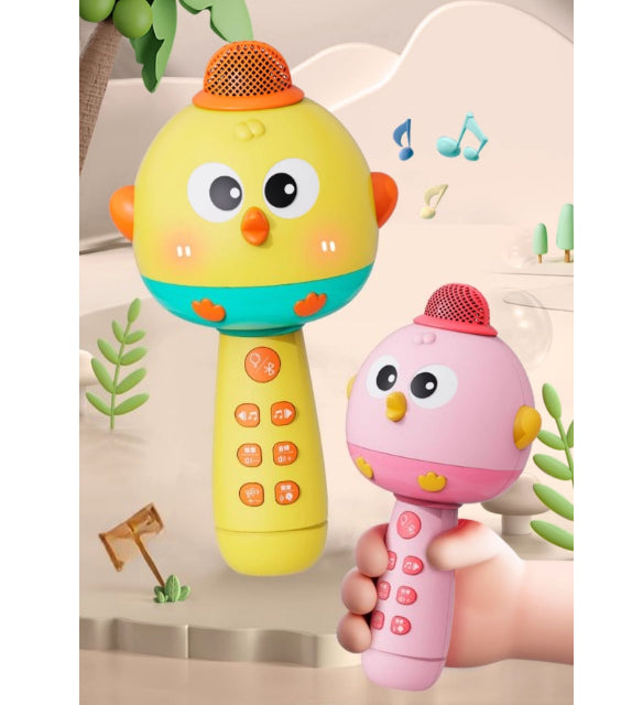 Chick-Themed Wireless Karaoke Microphone for Kids