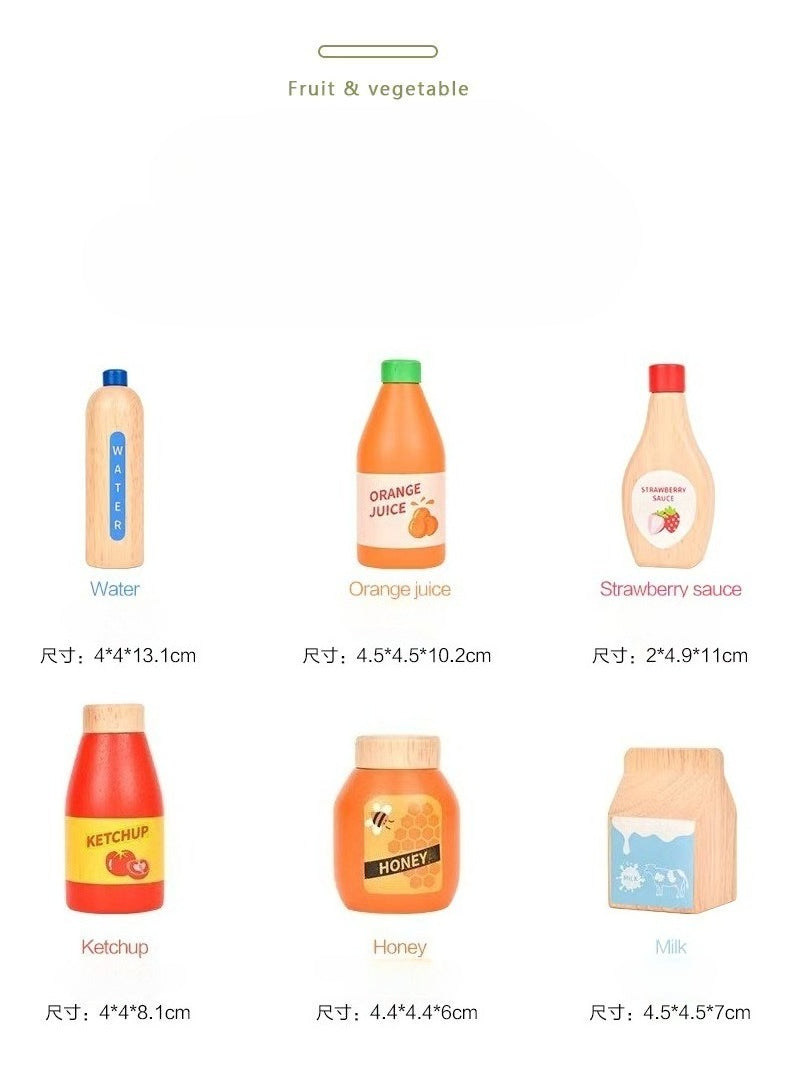 Little Shopkeeper’s Wooden Juice & Sauce Play Set