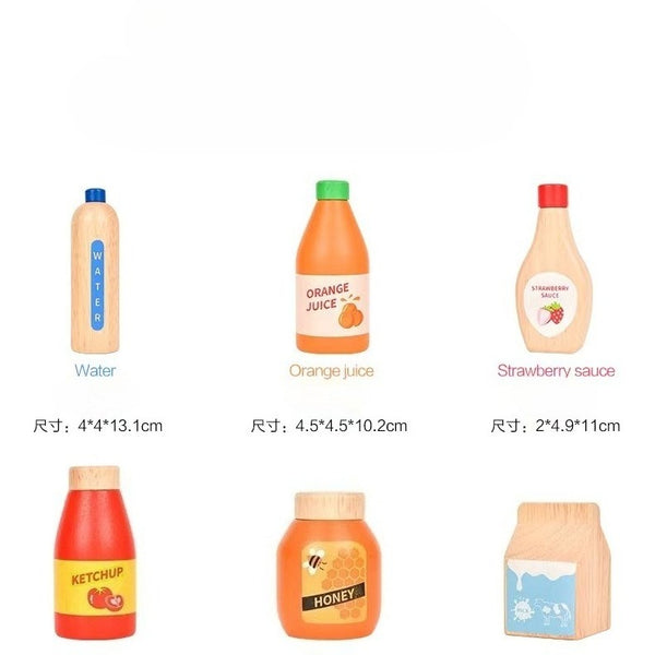 Little Shopkeeper’s Wooden Juice & Sauce Play Set
