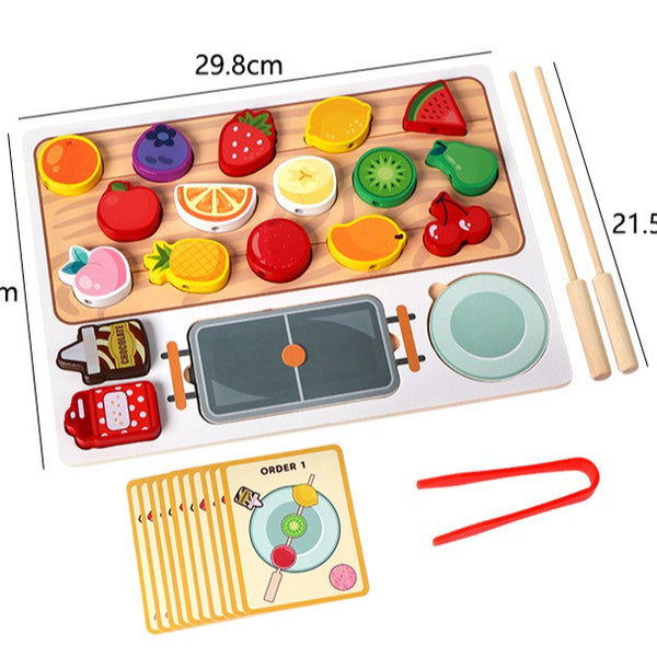 Little Chef Wooden Skewer & Creative Play Platter