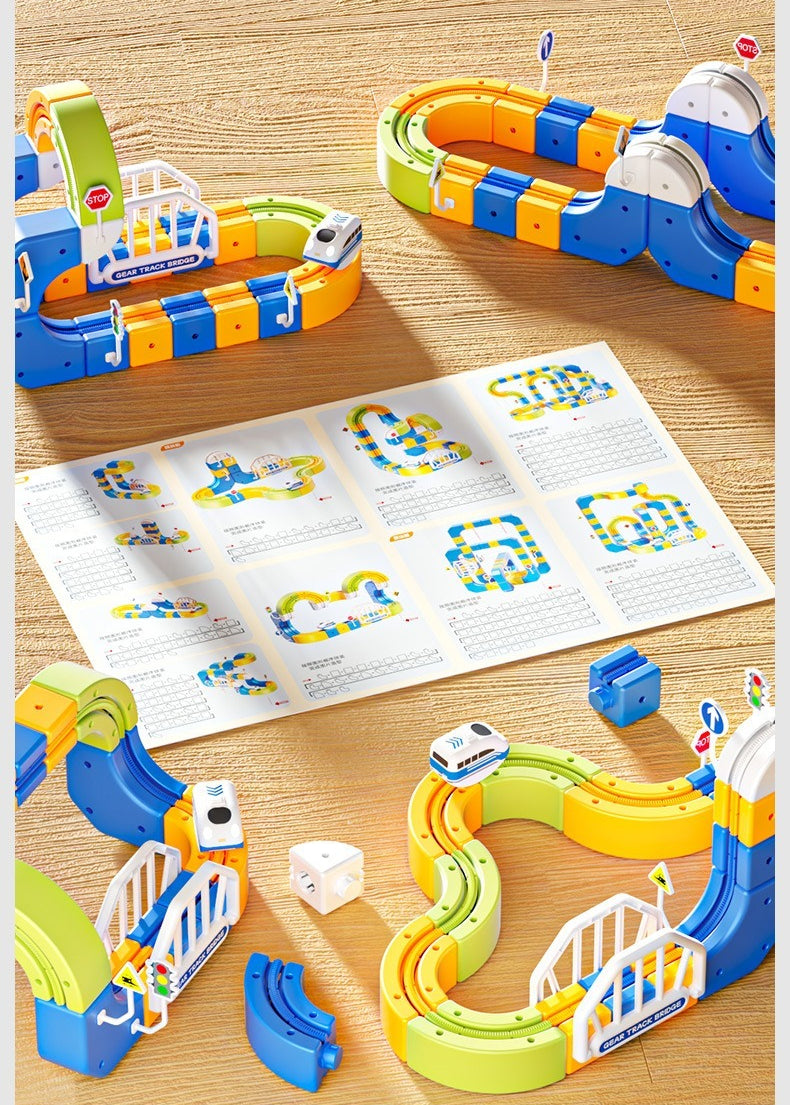 90-Piece Electric Levitation Gear Track Train Set