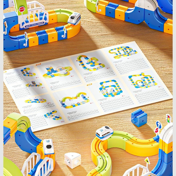 90-Piece Electric Levitation Gear Track Train Set