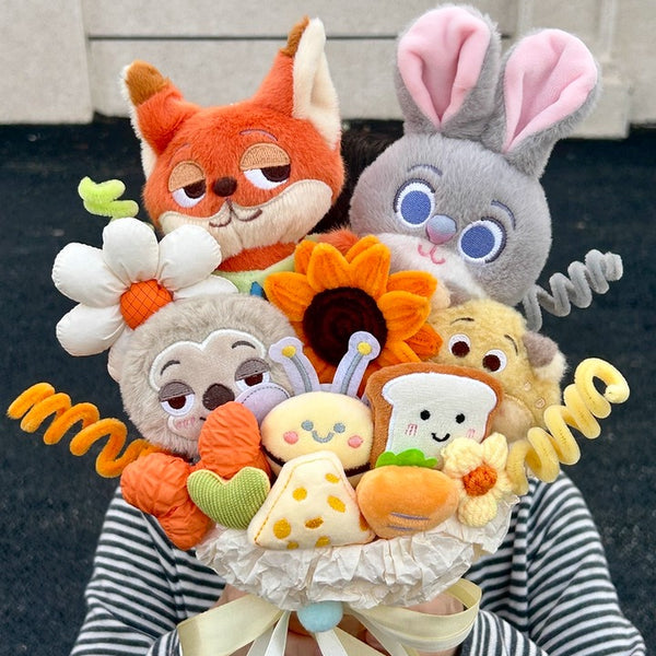 Zootopia Character Ice Cream Plush Bouquet
