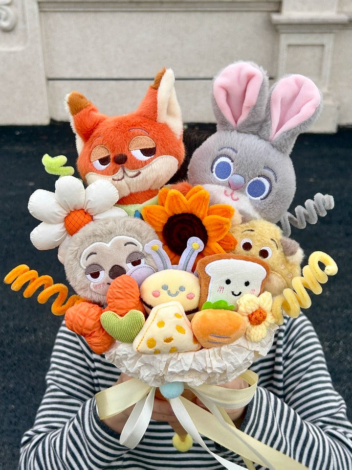 Zootopia Character Ice Cream Plush Bouquet