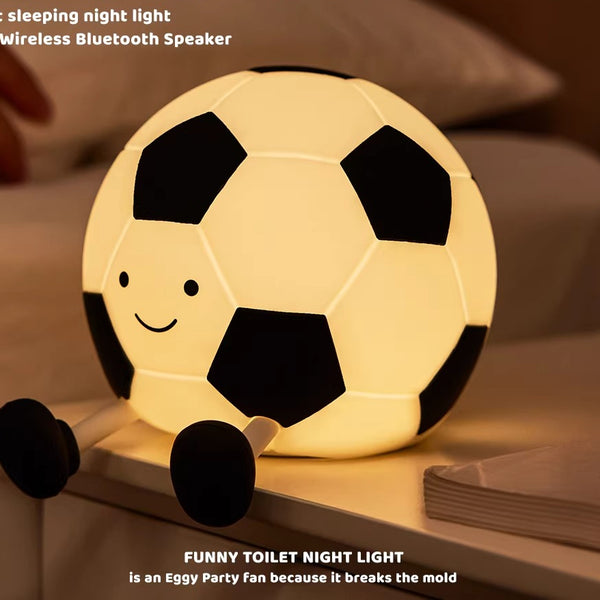 Soft Silicone Soccer Ball Night Light