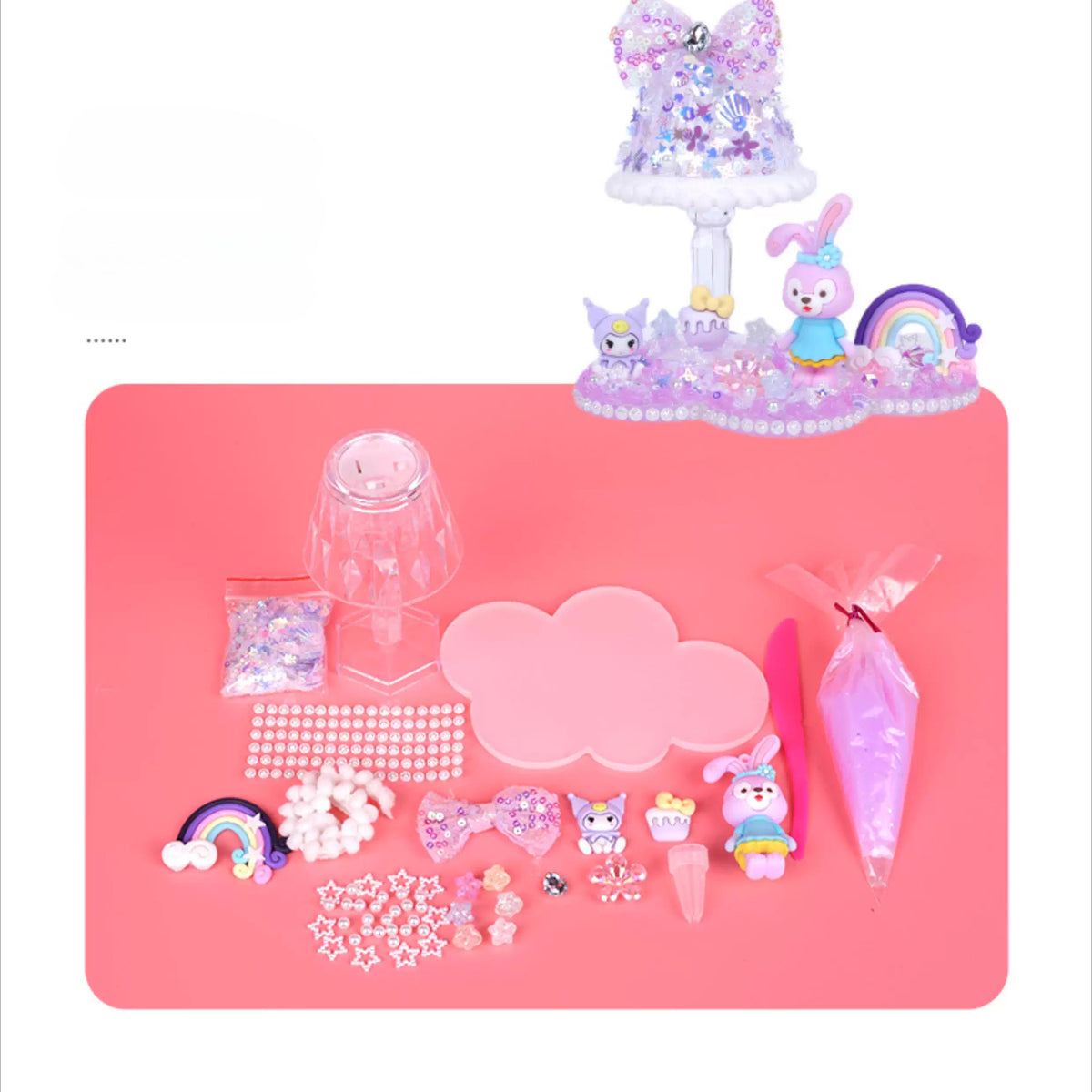 DIY Cream Glue Crystal Lamp Kit