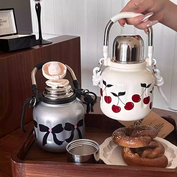 Large Capacity Stainless Steel Insulated Bottle with Handle