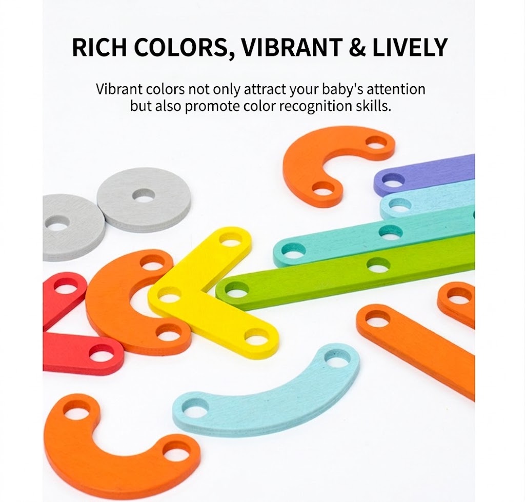 36-Peg Creative Shape and Structure Building Set