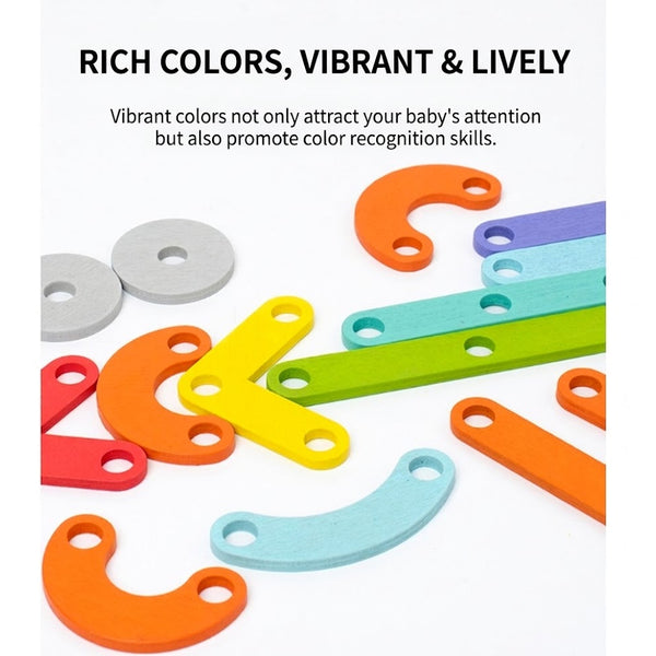 36-Peg Creative Shape and Structure Building Set