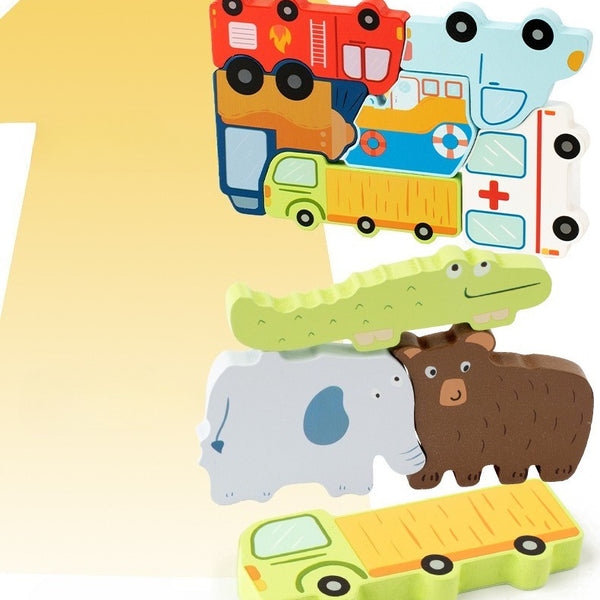 Montessori 3D Wooden Puzzle for Early Learning