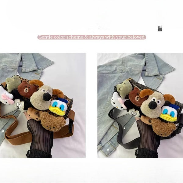 Little Bear Plush Crossbody Bag