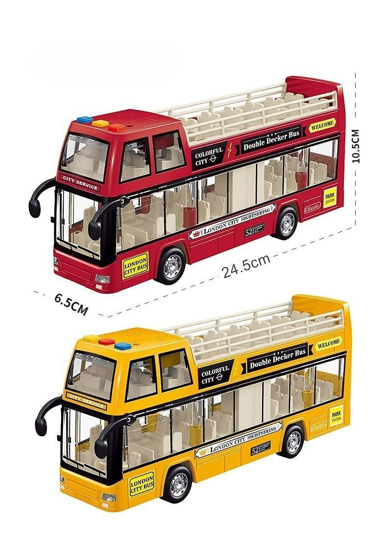 Double-Decker City Sightseeing Bus with Sound and Light