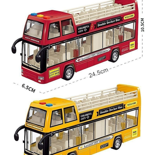 Double-Decker City Sightseeing Bus with Sound and Light