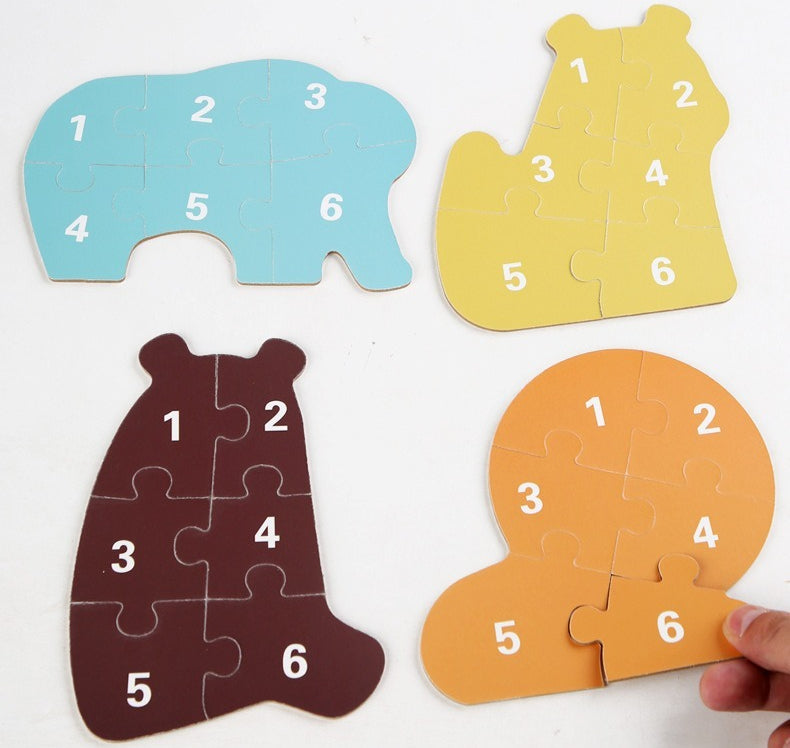 Kids' 6-in-1 Wooden Learning Puzzles - Assorted Themes