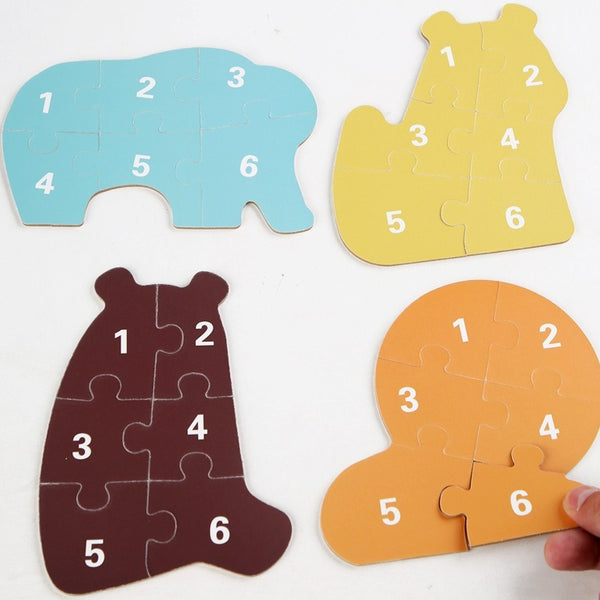 Kids' 6-in-1 Wooden Learning Puzzles - Assorted Themes