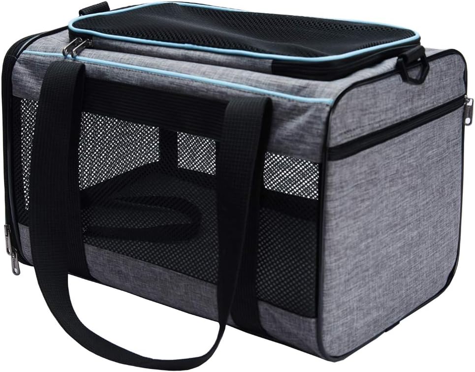 17.5x11x11 Inches Cat, Dog Carrier for Pets Up to 16 Lbs, Soft-Sided Cat Bag Animal Carriers Travel Puppy Carry As a Toy of Fabric Pet Home
