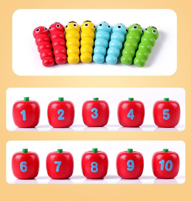 Magnetic Apple Tree Counting and Catching Toy