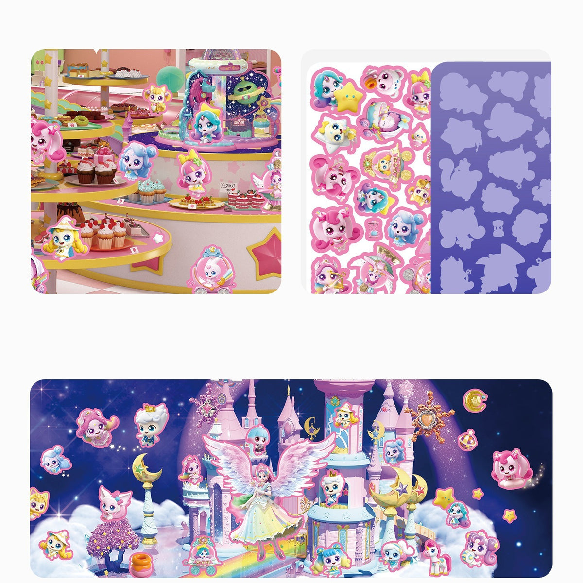 Catch! Teenieping Reusable Jelly Sticker Book