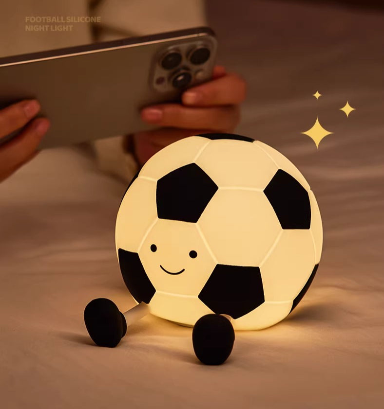 Soft Silicone Soccer Ball Night Light