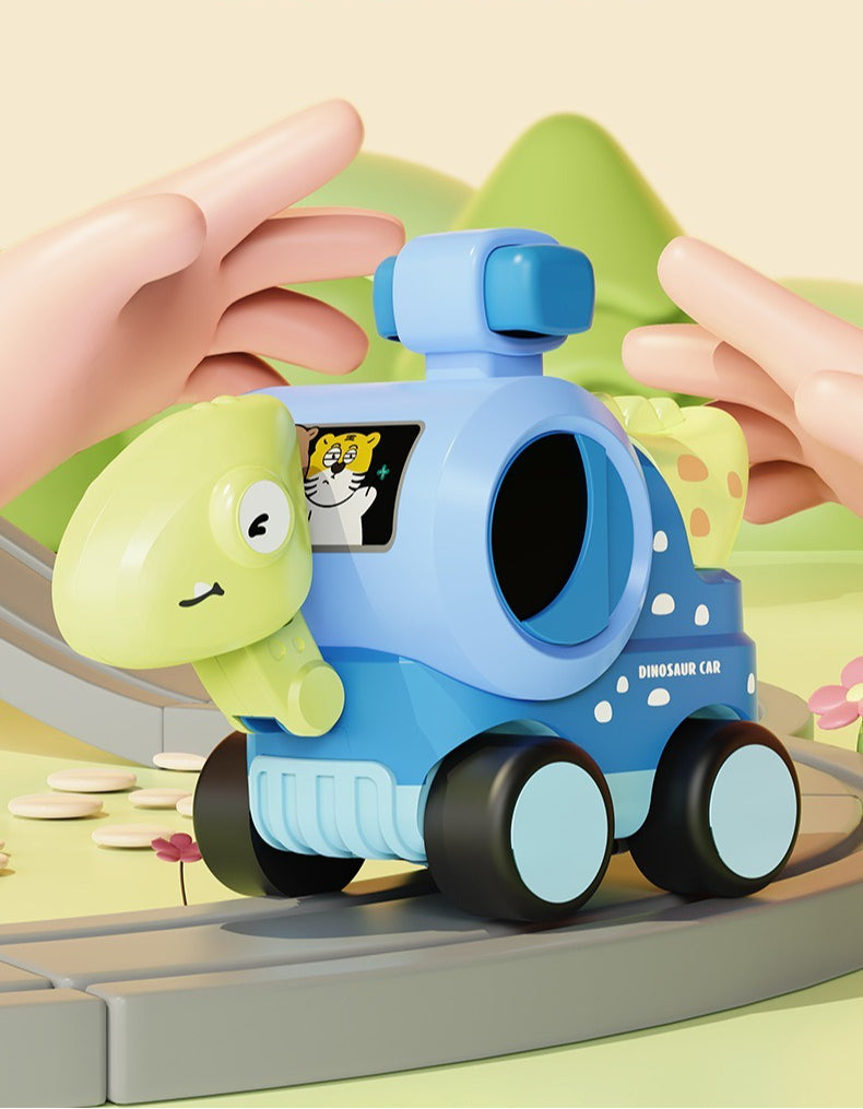 Dinosaur Press-and-Go Whistle Toy Car