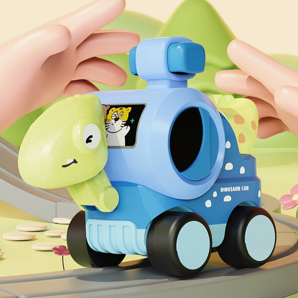Dinosaur Press-and-Go Whistle Toy Car