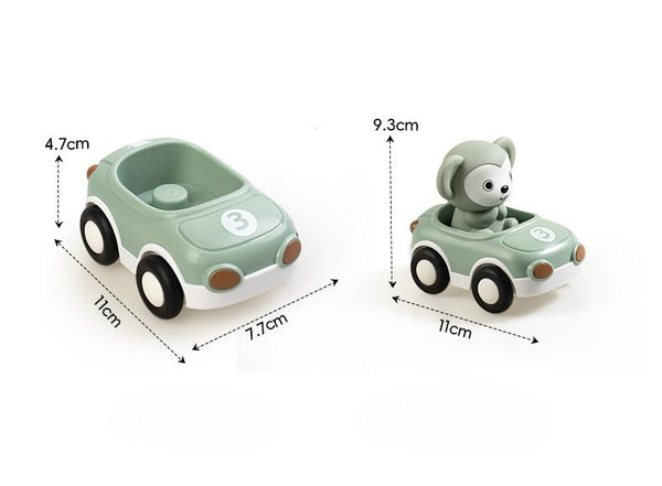 Animal Sliding Vehicles and Finger Puppet Set