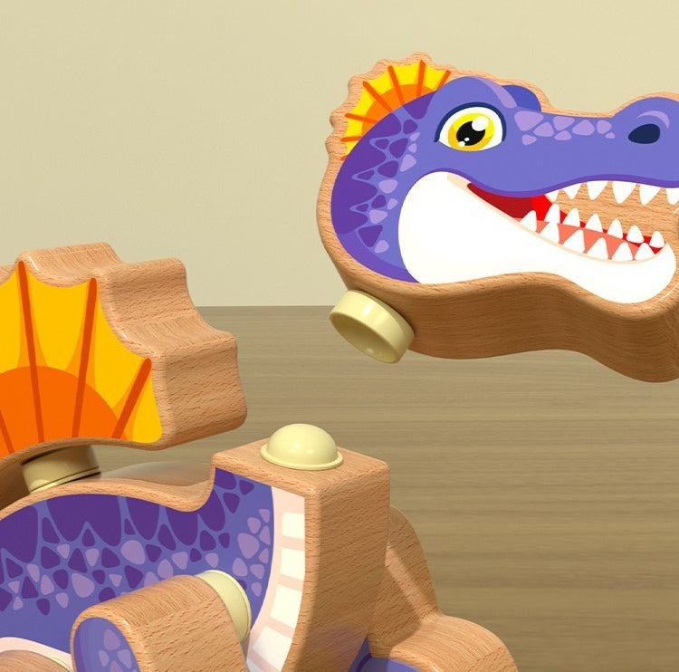 Wooden Dinosaur Assembly Puzzle