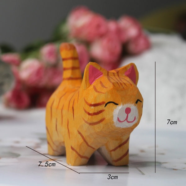 Hand-Carved Wooden Waving Polar Bear