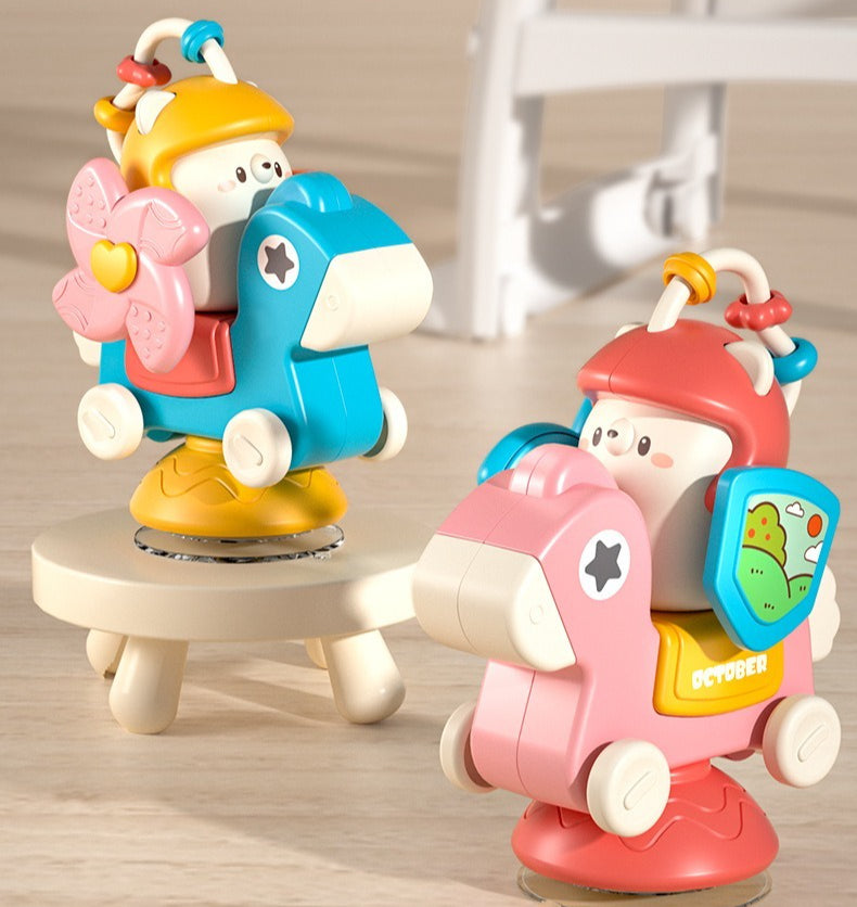 Baby 5-in-1 Activity Horse Toy with Suction Base