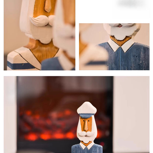 Paulownia Wood Sailor Character Ornament