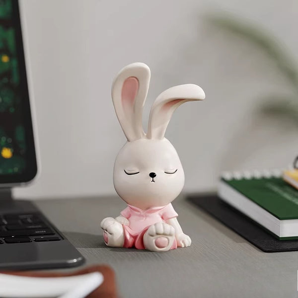 Relaxing Rabbit Desk Ornament