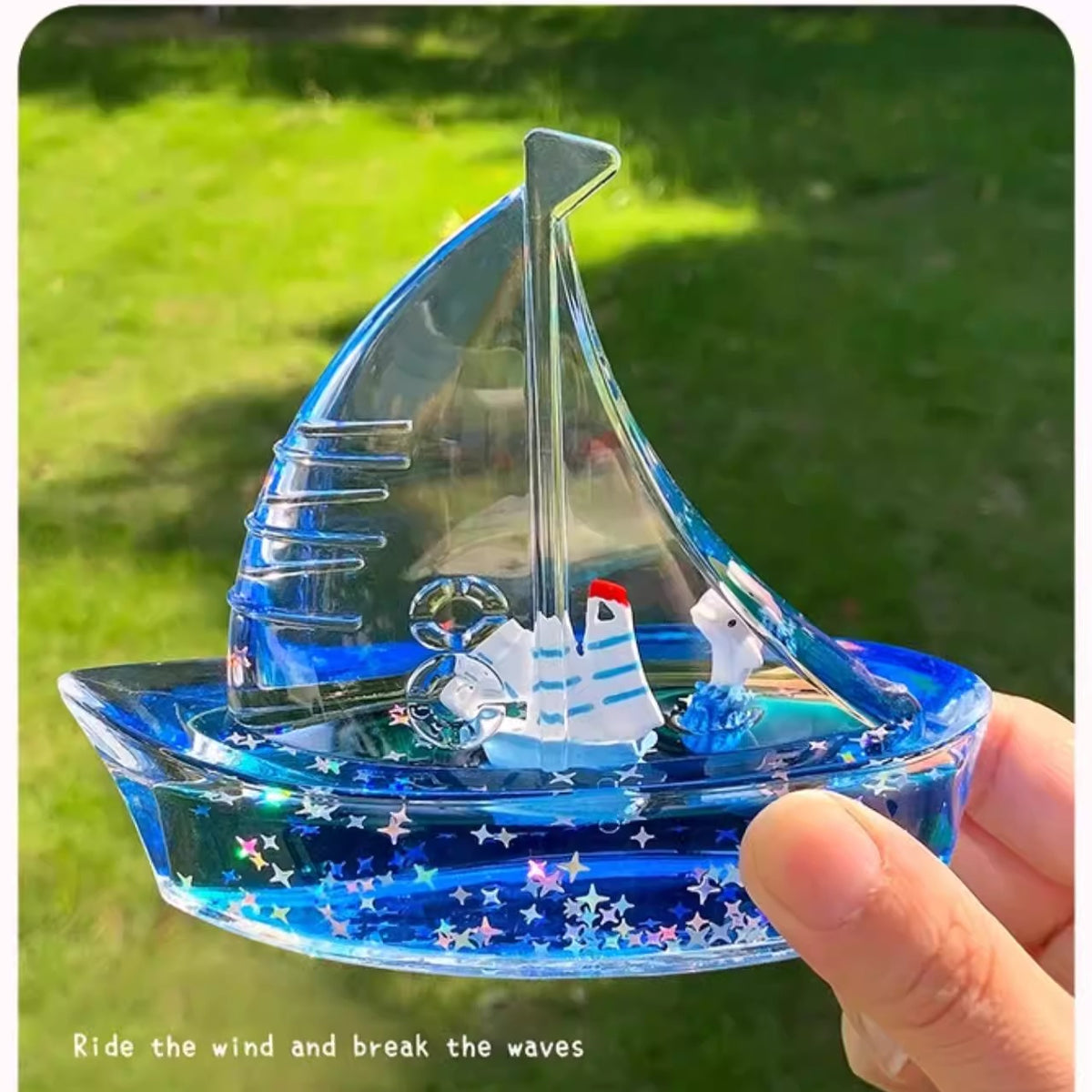 Liquid Motion Sailboat Desk Ornament