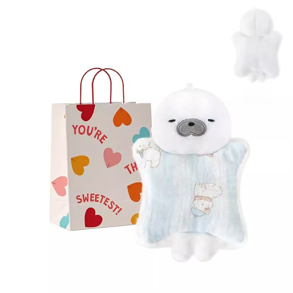 Small Weighted Seal Bean Bag Plush with Sound