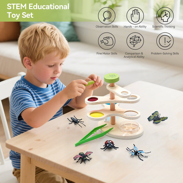 Wooden Insect Observation and Color Filter Set for Kids