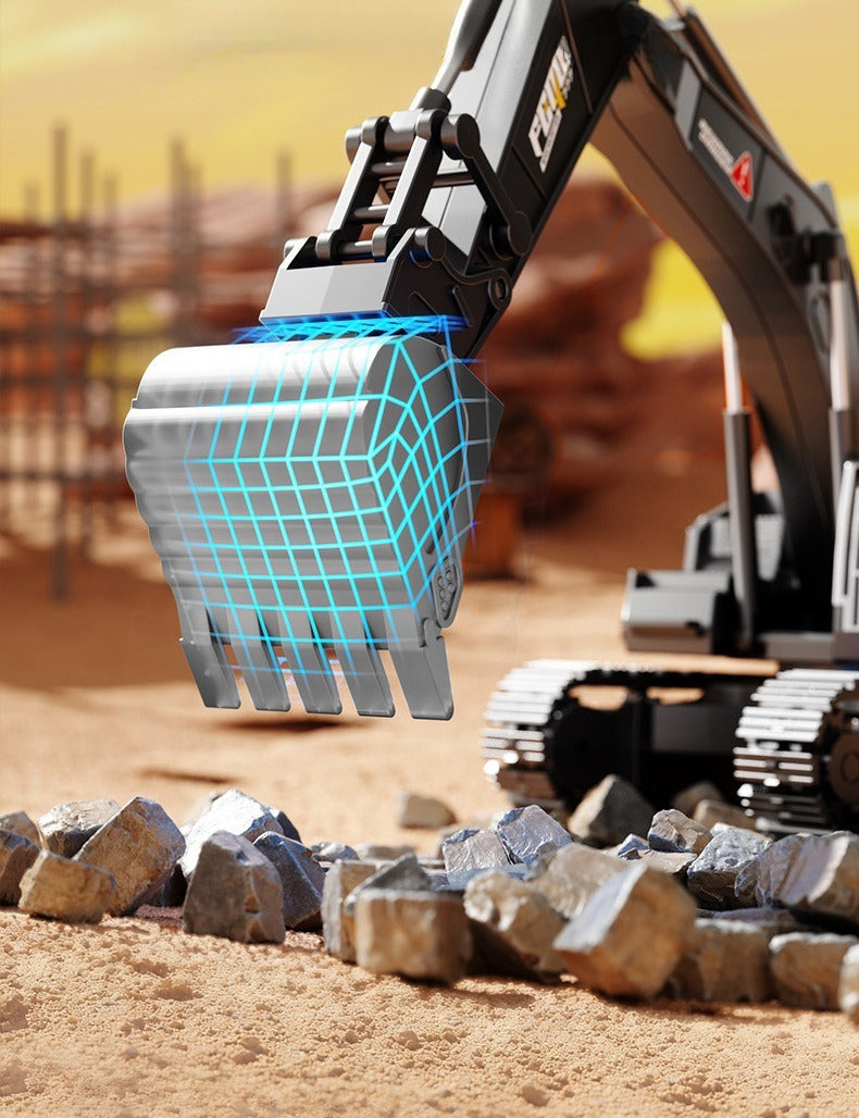 Alloy Excavator Toy with Multi-Joint Movement