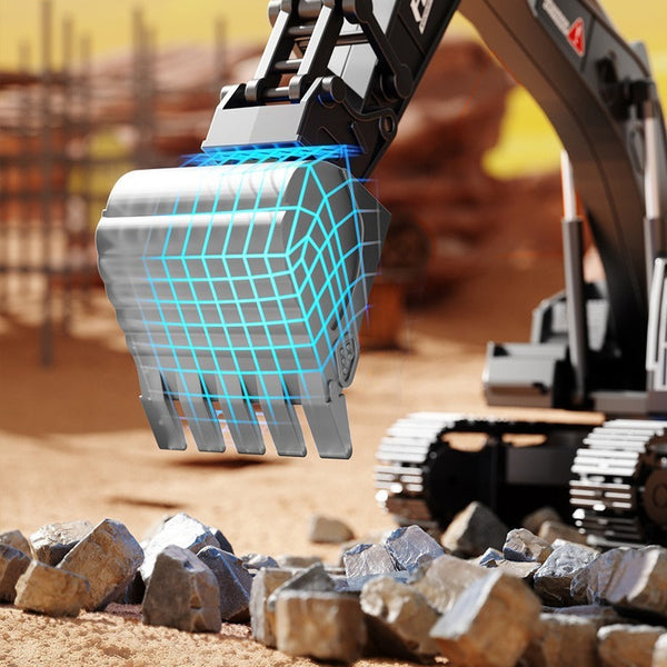 Alloy Excavator Toy with Multi-Joint Movement