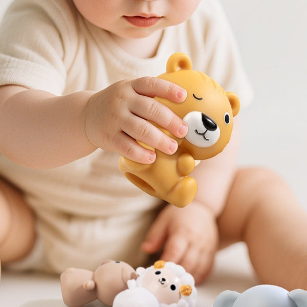 Animal Sliding Vehicles and Finger Puppet Set