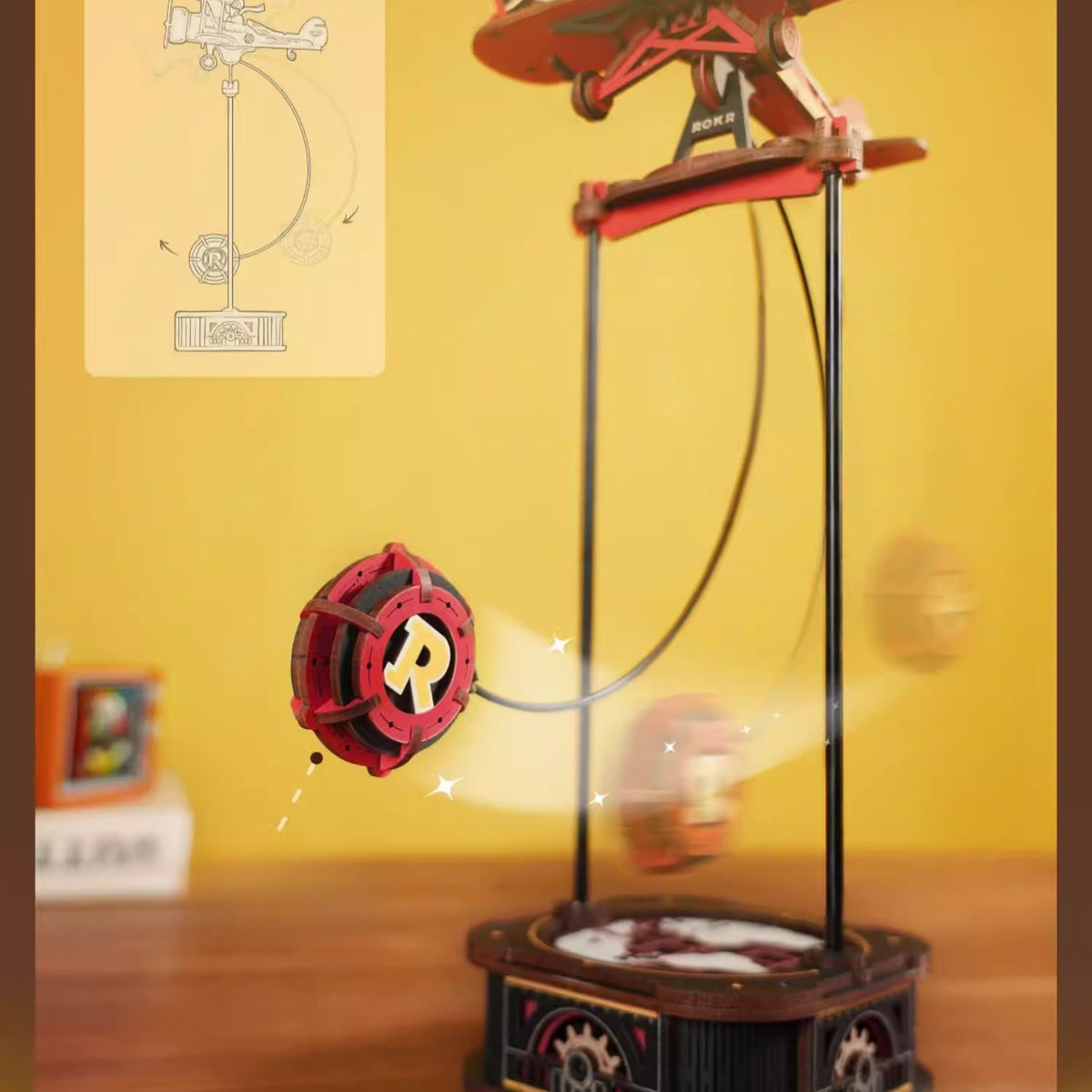 Kinetic Balancing Building Block Ornament