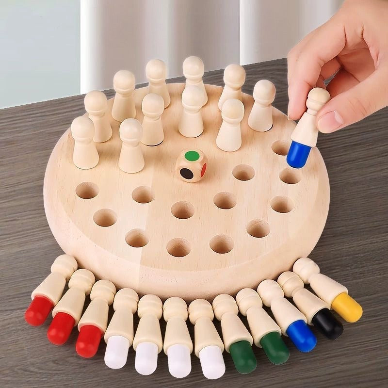 Wooden Color Memory Game